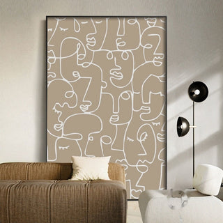 Wohnzimmer-Sofa-Hintergrundwand-Dekorationsmalerei-Wandbild