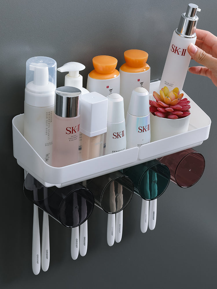 Wall-Mounted Bathroom Organizer