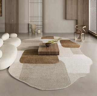 Retro Wabi-Sabi Stil Weiche Decke Verdickter Schalldichter Teppich Pflegeleichter Vorleger