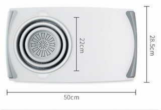 Innovatives Multifunktions-3-in-1-Schneidebrett Abnehmbares faltbares Abtropfkörbchen Spülbecken-Schneidebrett