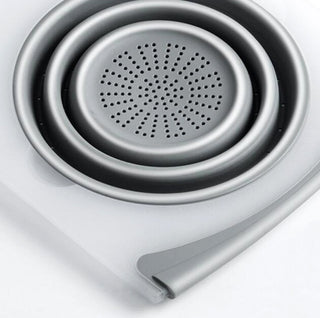 Innovatives Multifunktions-3-in-1-Schneidebrett Abnehmbares faltbares Abtropfkörbchen Spülbecken-Schneidebrett