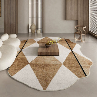 Retro Wabi-Sabi Stil Weiche Decke Verdickter Schalldichter Teppich Pflegeleichter Vorleger