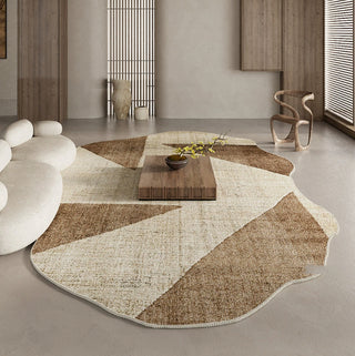 Retro Wabi-Sabi Stil Weiche Decke Verdickter Schalldichter Teppich Pflegeleichter Vorleger